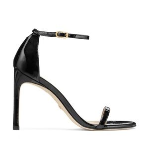STUART WEITZMAN - BLACK STRAP SANDAL